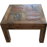 Quadratischer Couchtisch Teak Holz Braun B: 70 cm