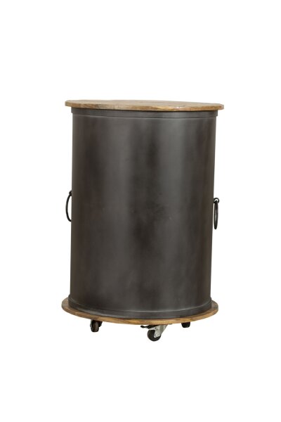 Hausbar mit Rollen H: 85 cm Ø 60 cm Bar Schrank Hausbar Wein