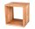 Würfel Beistelltisch Holz Eiche H: 36 cm Modern vielseitig