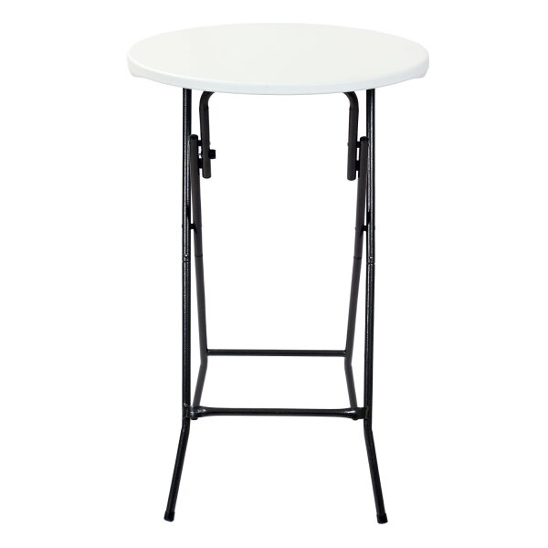 Stehtisch rund Ø 60cm H: 107cm Klapptisch Schwarz Weiß