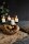 Kerzenst&auml;nder Unikat Teak Holz Eisen &Oslash; 30cm dekorativ