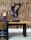 Schwarze Deko Statue Teak Holz H: 78cm gro&szlig; Handarbeit Unikat
