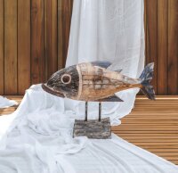 Maritime Wanddeko Fisch Holz 50 cm lang Handarbeit Shabby...