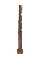 Statue Teak Holz Handarbeit H: 132 cm dekorativ