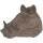 Deko Skulptur Wildschwein Kopf aus Polyresin Braun H: 41,5 cm