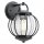 Wandlampe Au&szlig;en Schwarz Stahl Glas IP44 dekorativ