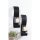 Kerzenwandhalter 2er Set Schwarz H: 36 cm Modern Metall Glas