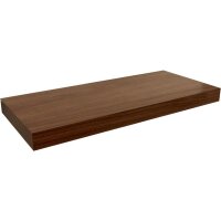 Schweberegal 120 cm lang MDF Kunststoff PVC Holz Optik Braun