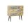 Sideboard Holz Stahl 92 cm breit Natur Grau Schwarz