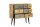 Sideboard Holz Stahl 92 cm breit Natur Grau Schwarz