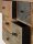 Sideboard Holz Stahl 92 cm breit Natur Grau Schwarz