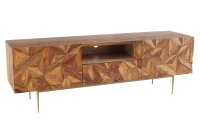 Massives TV Lowboard 160 cm breit Sheesham Holz dekorativ