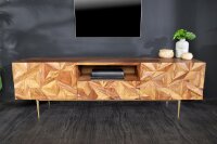 Massives TV Lowboard 160 cm breit Sheesham Holz dekorativ
