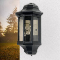 Wandlampe Au&szlig;en Schwarz Vintage IP44 wetterfest