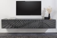 Hängeboard Schwarz 200 cm lang Handarbeit Mangoholz