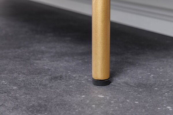 Highboard Schwarz Gold 2 Türen 100 x 120 cm Handarbeit