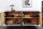 Sideboard 160 cm Holz Metall Schwarz Gold Handarbeit