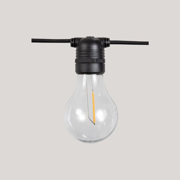 LED Lichterkette außen 2700 K Schwarz IP44 Modern