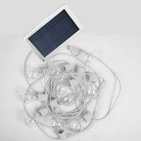 Solar Lichterkette außen LED 2700K warmweiß...