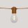 Solarlichterkette außen LED 2700K Jute IP44 5m lang