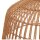 Pendelleuchte Rattan Ø 49 cm Natur Schwarz Boho E27