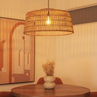 Pendelleuchte Rattan E27 groß Ø 79 cm rund...