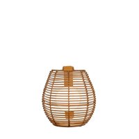 LED Wandleuchte außen kabellos Akku IP54 Rattan