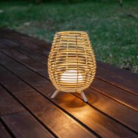 Außen Tischlampe Akku IP54 LED Fernbedienung Dimmer