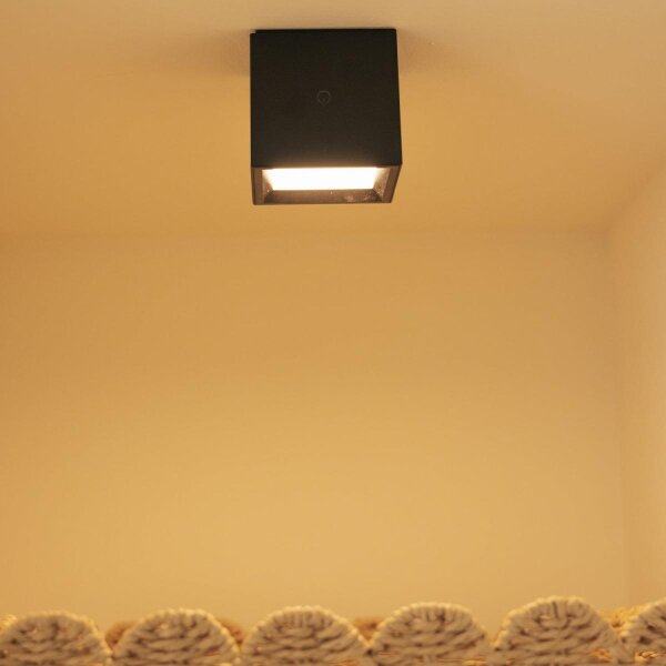 Akku Wandleuchte kabellos LED Touch Dimmer B: 7,5 cm Akku