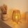 Tischlampe Rattan E27 H: 32,5 cm Dreibein Boho TOKI
