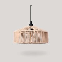 H&auml;ngelampe au&szlig;en E27 IP54 D: 30 cm Seil Lampenschirm