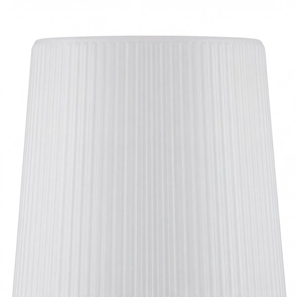LED Stehleuchte außen 110 cm Weiß IP65 2700 K Kabel Stecker