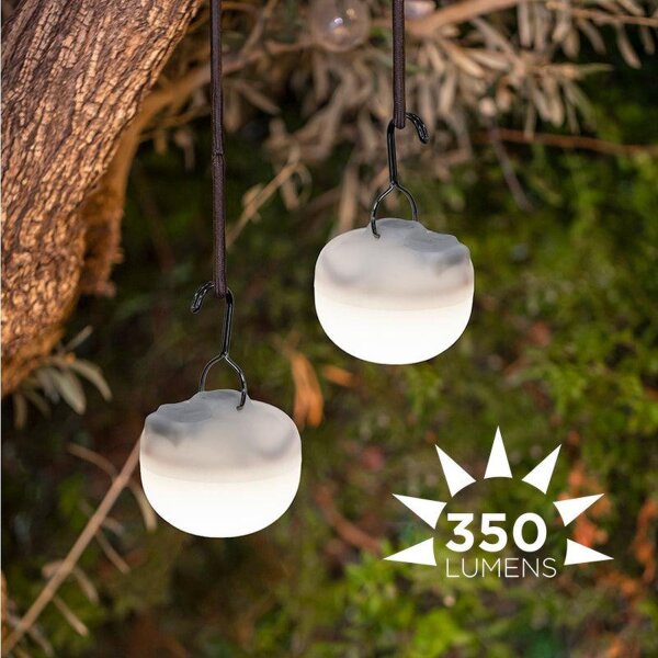 LED Campingleuchte 3er Set Akku Haken Magnet dimmbar IP54 CHERRY
