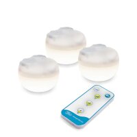 LED Campingleuchte 3er Set Akku Haken Magnet dimmbar IP54...
