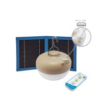 LED Campingleuchte Solar USB Akku Haken Magnet dimmbar...