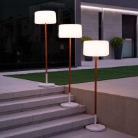 LED Stehlampe außen Solar Farbwechsel Dimmer 155 cm...