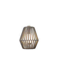 LED Wandleuchte Outdoor Akku Leuchtmittel IP54 tragbar Taupe