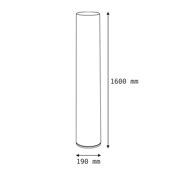 LED Stehlampe außen kabellos 160 cm IP65 Dimmer Farbwechsel