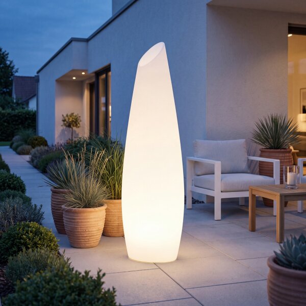 LED Dekolampe Garten Farbwechsel dimmbar 140cm IP65 Akku