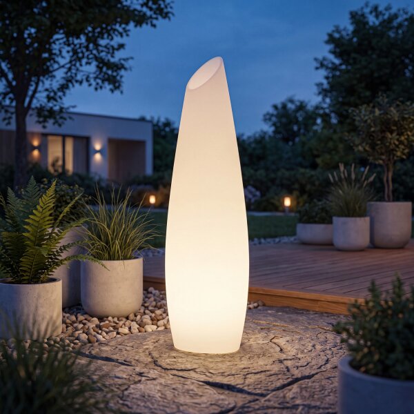 LED Außenleuchte Farbwechsel Dimmer 170 cm IP65 Akku kabellos
