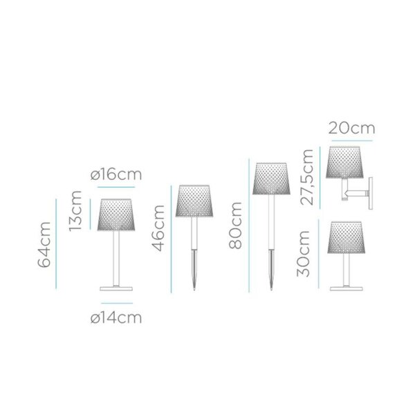 LED Außenleuchte Solar 5-in-1 Erdspieß Wand Tisch Boden IP65