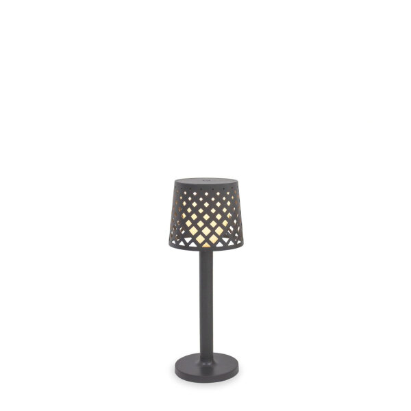 Tischleuchte LED Touch IP44 31cm Anthrazit 3000K tragbar
