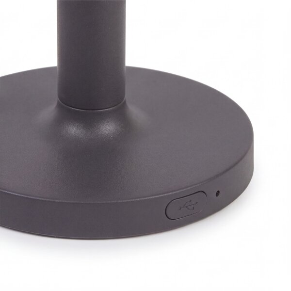 Tischleuchte LED Touch IP44 31cm Anthrazit 3000K tragbar