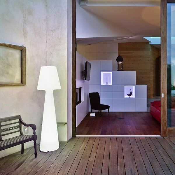 LED Stehlampe außen 110 cm mit Stecker Kabel IP65 6000K