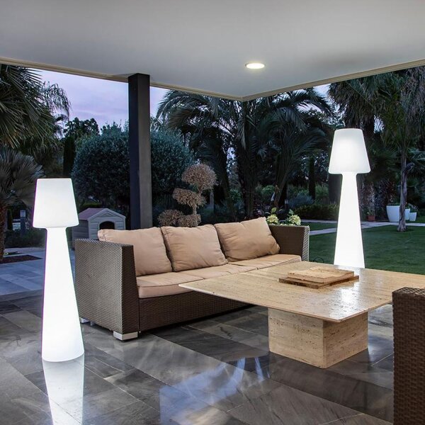LED Stehlampe außen 110 cm mit Stecker Kabel IP65 6000K