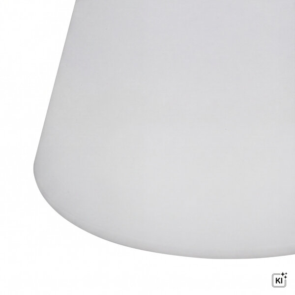 Tischlampe außen 45 cm IP65 Weiß E27 Stecker Kabel 6000K