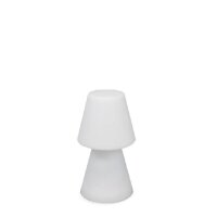 Tischlampe au&szlig;en 45 cm IP65 Wei&szlig; E27 Stecker Kabel 6000K