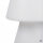Tischlampe außen 45 cm IP65 Weiß E27 Stecker Kabel 6000K