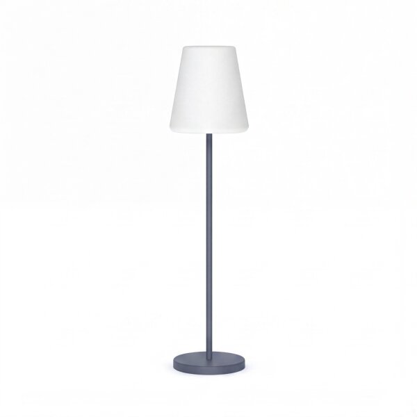LED Stehleuchte außen 119 cm Dimmer 3000-6500 K Grau Weiß