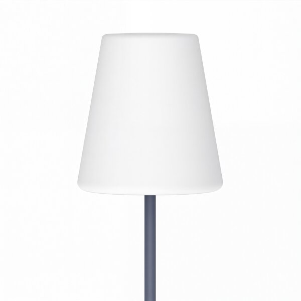 LED Stehleuchte außen 119 cm Dimmer 3000-6500 K Grau Weiß